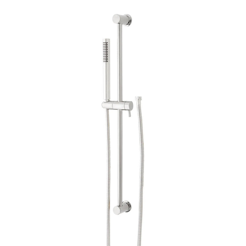Signature Hardware Full Hand Shower and Slide Bar with Hose, Chrome