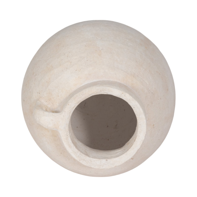 Handmade Ceramic / Porcelain Table Vase, Overall Height - 7", White