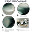 Emerald Fractal Marble Oceanic Waves I - Art mural abstrait en marbre-475834651-475834640-475834652