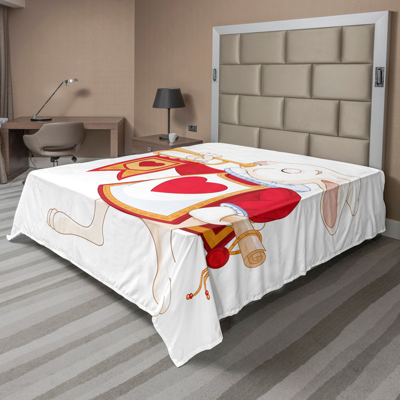 Drap plat Ambesonne, Drap plat pour très grand lit californien