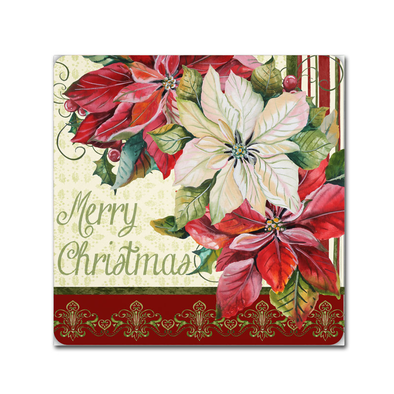 « christmas time », reproduction d’impression sur toile tendue, H 14 po x l 14 po