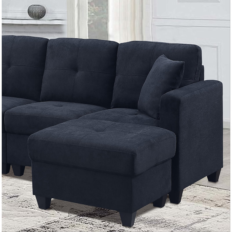 Sectional Sofa, Dark Blue