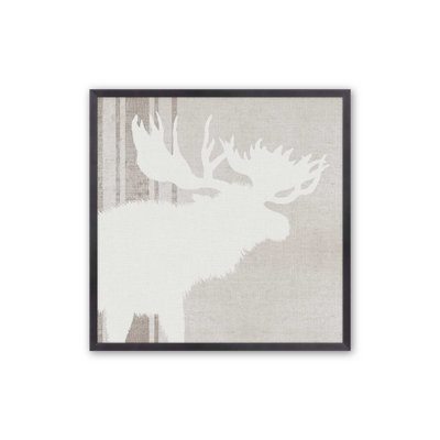 Antlered Silhouette III Canvas Print