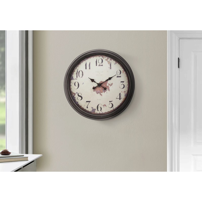 Clocks, 20" Round, Wall Clock, Transitional