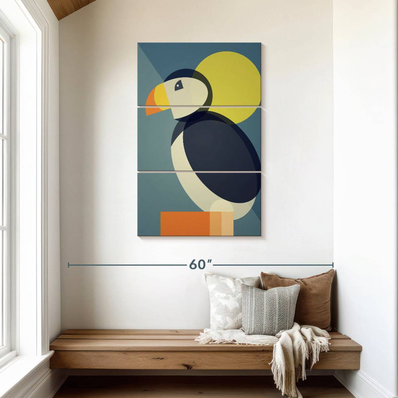Macareux à motif géométrique Ashelle, H 45 po x l 28 po