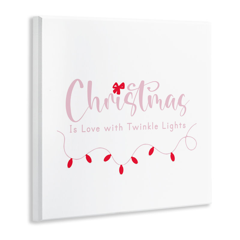 «Christmas Is Love with Lights», plaque murale par Lauren Rader