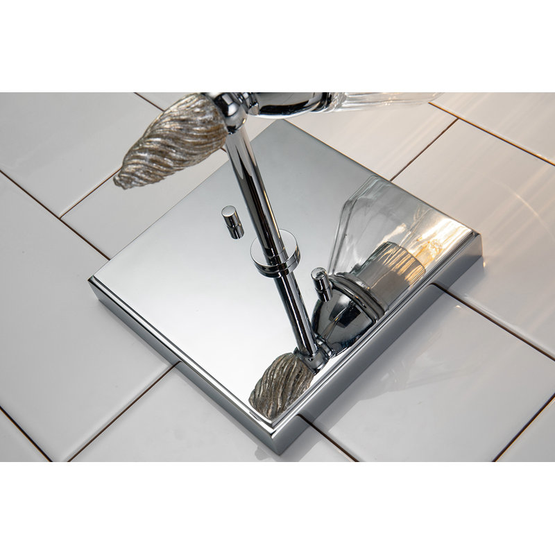 Fun Finial 1 - Light Armed Sconce, Chrome