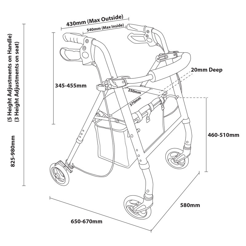 Aluminium Bar Cart, Black