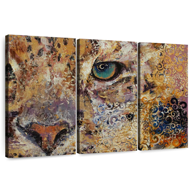 Leopard Dynasty, 32" H x 50" W