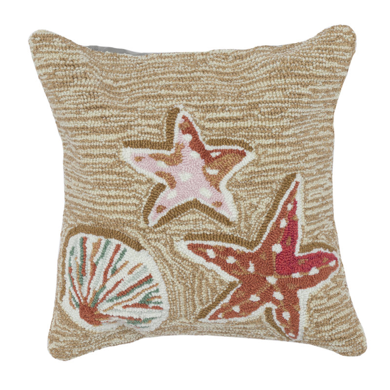 Frontporch Beachcomber Indoor/Outdoor Sand Square Throw Cushion Cover
