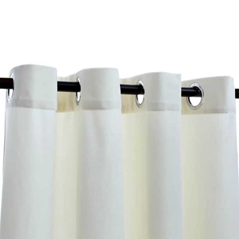 Ja Velvet Blackout Curtain Single Panel, Cream
