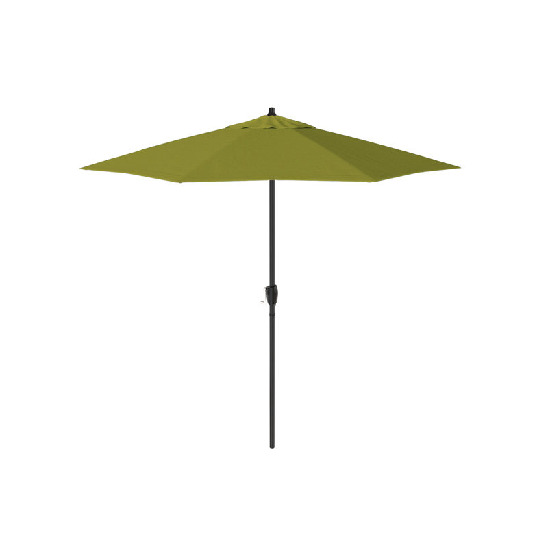 Parasol de marché en aluminium 7,5 pi avec manivelle et inclinaison Pacifica, Toile Ginkgo Performance