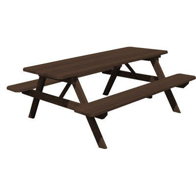 Amedee 4 - Person Wood Patio Dining Set with Rectangular Table