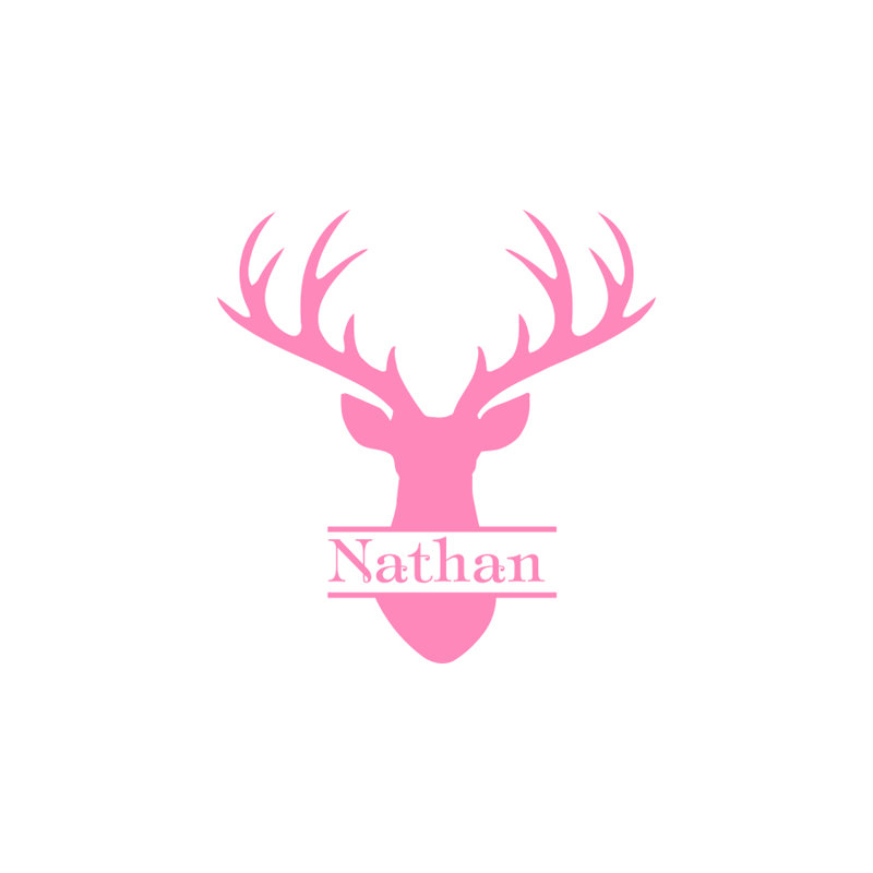 Animals Non-Wall Damaging Wall Decal, Yes, Soft Pink