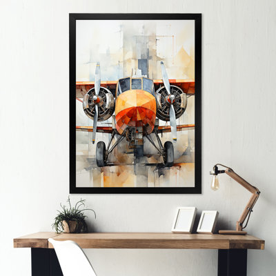 Portrait d'un avion sur toile