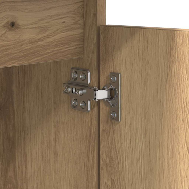 40cm W Manufactured Wood Bedside Table, Artisan Oak