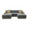 Johncoeci Full Compressed Sectional-1845732195