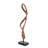 Cole And Grey Polystone Abstract Abstract Decorative Sculpture With Rectangle Black Base