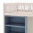 Full Size Loft Bed With 2 Four-Layer Storage Cabinets And Curtain