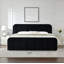 Lit tapissier avec 2 grands tiroirs de rangement en bois -1106980046-1106980044