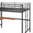 Battista Metal Loft Bed with Desk and Metal Grid-252788971-262573582