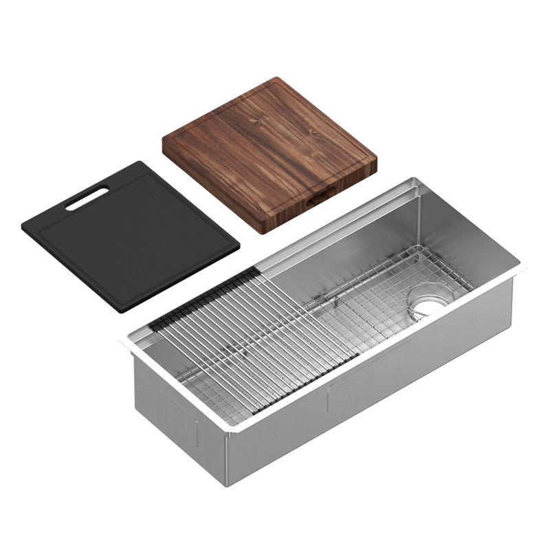 Culinario 40" Stainless Steel Chef/Workstation Sink with Accessories