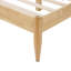 Structure de lit en bois massif avec tête de lit rembourrée en molleton, durable et élégante pour les chambres modernes-2137601093