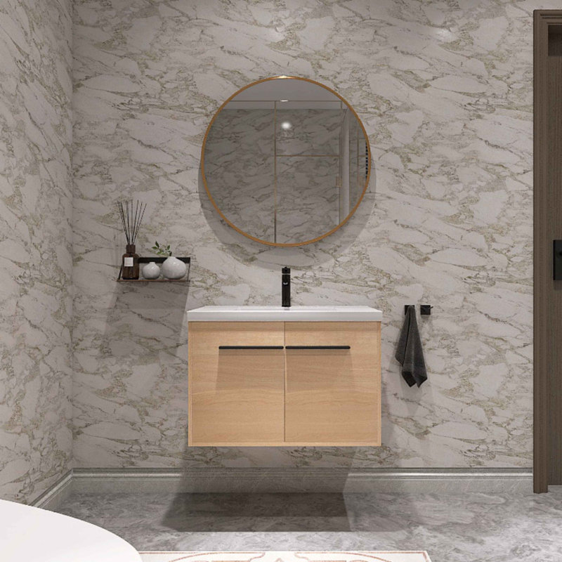 29.56'' Single Bathroom Vanity with Resin Top