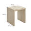 Table d'appoint en faux travertin Mirella