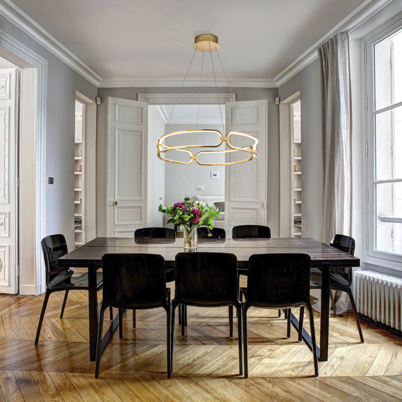 Patricia 4 - Light LED Geometric Pendant, Gold