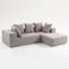 Élégant canapé modulaire avec coussins moelleux - Canapé modulaire confortable, idéal pour les salons et les bureaux-1465364919