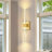 Modern Crystal Wall Sconces With Bubble Led Bathroom Light Fixture（2 Pack）-721256358