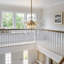 Modern 12-light Linear Chandelier With Clear Glass Globes-1787687183