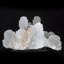 Calcédoine stalactites sur calcite
