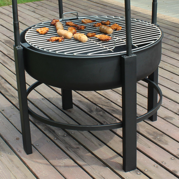 Arlmont & Co. Natavia 36.2'' H x 26'' W Outdoor Fire Pit with