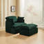 Fauteuil convertible en tissu de velours côtelé pour petit espace-1397757408