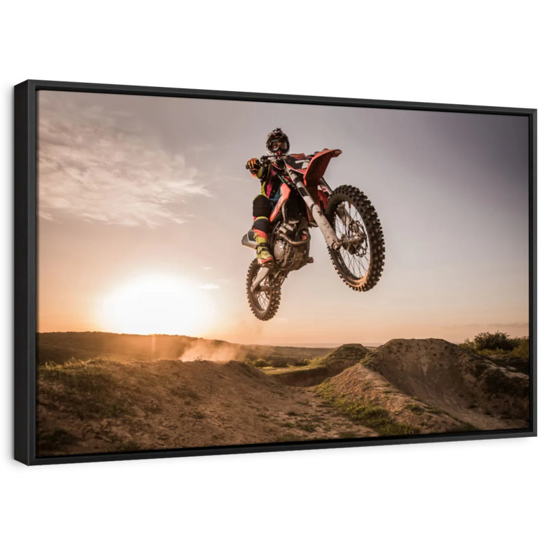 Impression sur toile Freestyle Dirt Bike, H 27 po x l 40 po