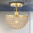 Crystal Semi Flush Mount