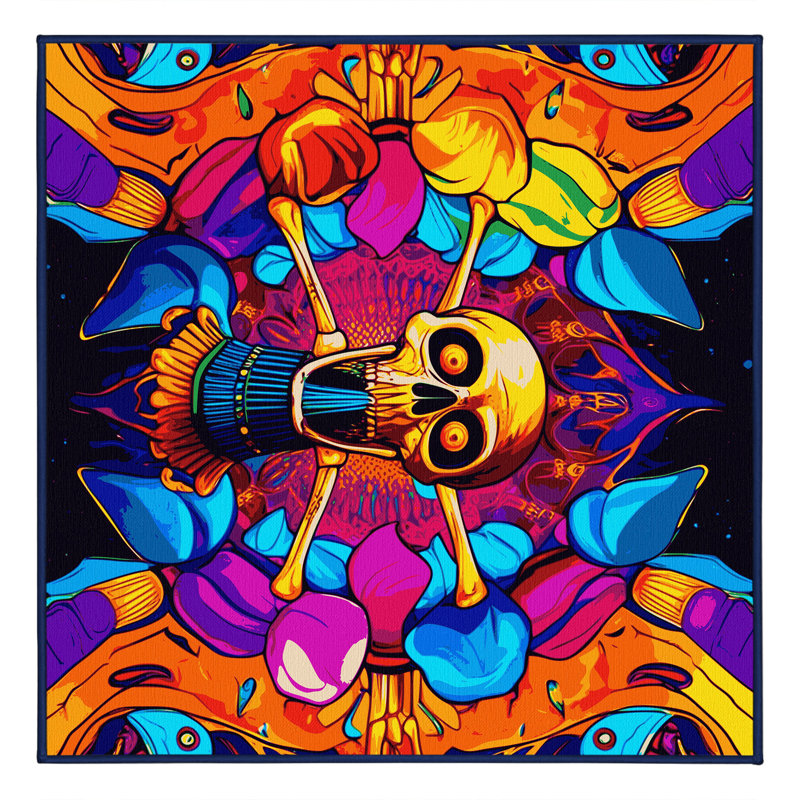 Psyche Flicker Rug, Square 7'