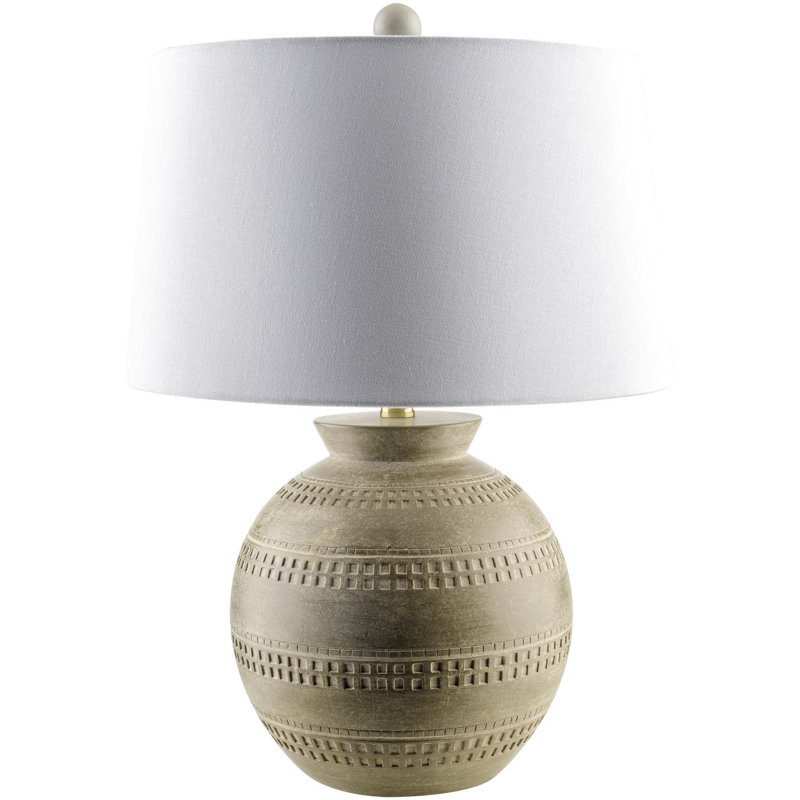 Eaghan Resin Accent Lamp, Gray
