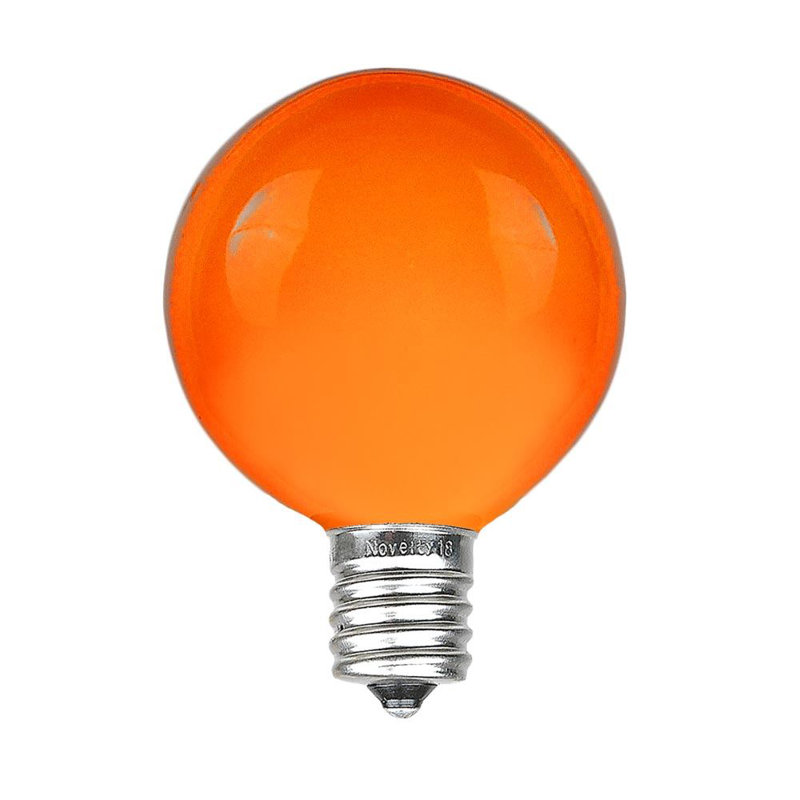 Ampoule de patio d’extérieur pour les fêtes g40, Orange