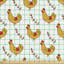 Jani Chicken and Leafy Branch Fabric