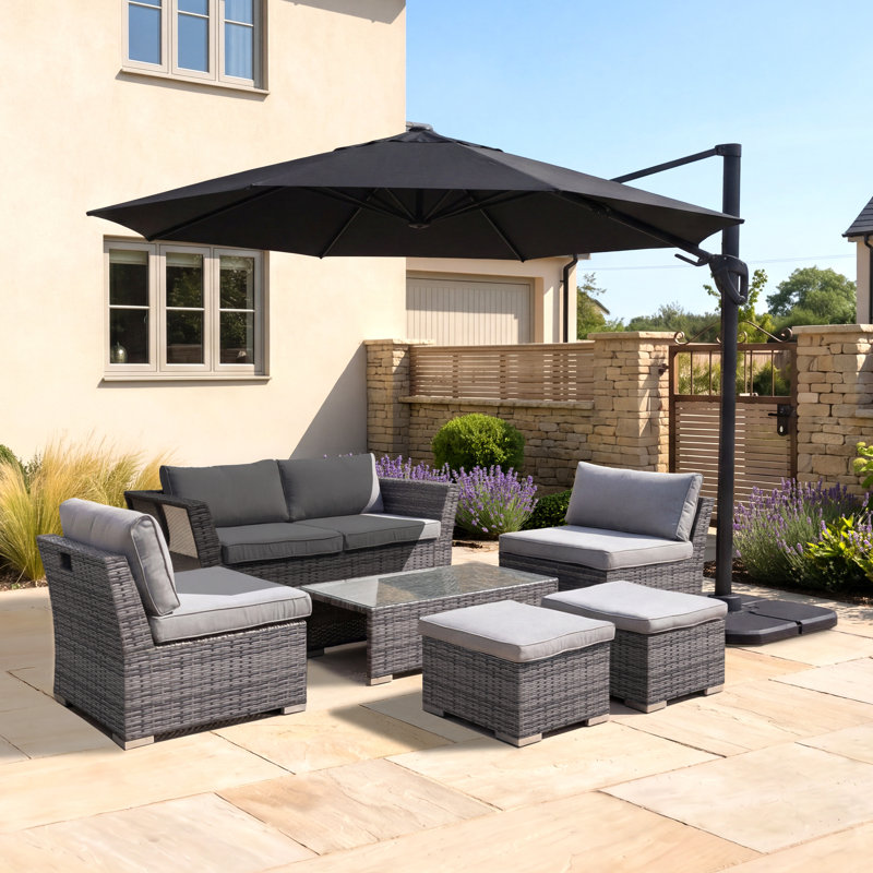 Englis Metal 2-Person Seating Group with Cushions