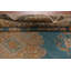 Tapis bleu géométrique 9 x 12 po