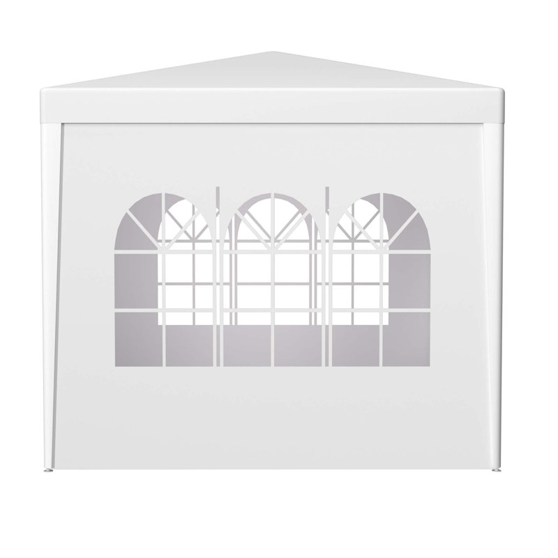 10'X10' Party Tent Outdoor Heavy Duty Gazebo Wedding Canopy + 4 Removable Walls, White