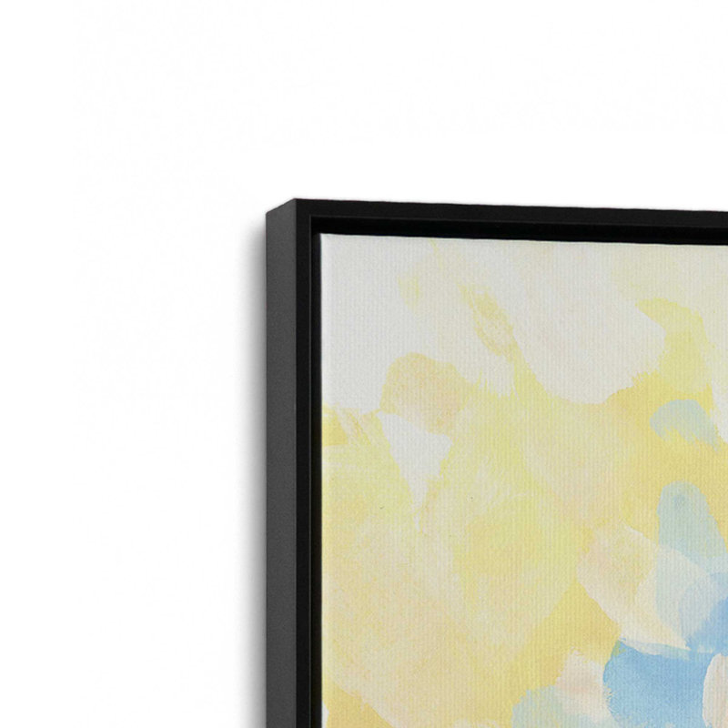 «Bright Abstract Wildflowers II» par June Erica Vess, reproduction d'art, «Floater», reproduction encadrée sans passe-par
