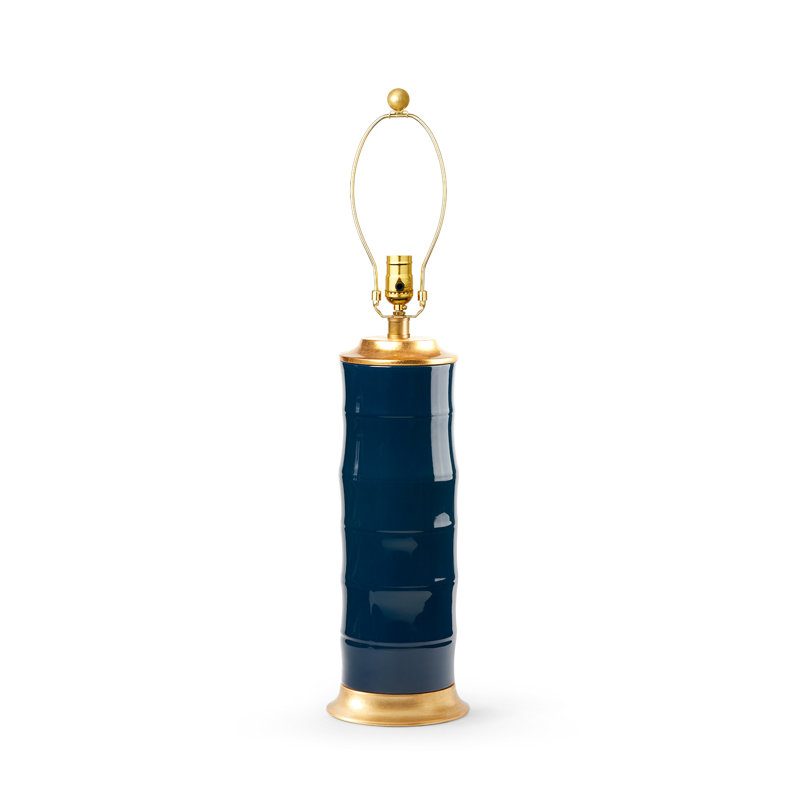 Saigon Table Lamp, Navy Blue/Gold