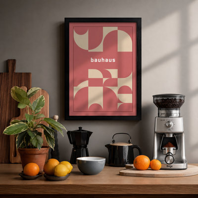 Bauhaus Geometry Geometric - Framed Print