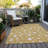 Machine Washable Indoor/Outdoor Christmas Tree Xhevrie Gold Rug-869189111