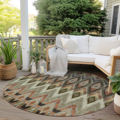 Tapis intérieur / extérieur Khiri avec envers antidérapant